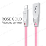 HOCO Original Zinc Alloy Jelly Knitted Charging Cable for Apple Lightning to USB Metal Charger Sync Data for iPhone iPad iPod