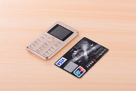 2017 New Unlocked Original M6 Ultra-thin Card Phone Children's Mobile Phone Bluetooth Dialer MP3 FM Pocket Mini Phone Mini