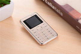 2017 New Unlocked Original M6 Ultra-thin Card Phone Children's Mobile Phone Bluetooth Dialer MP3 FM Pocket Mini Phone Mini