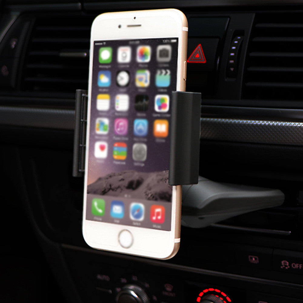 Powstro Car CD DVD Port Mobile Phone Stand 360 Degree Rotation Car Navigation Mobile Phone Holder Support 2.2-3.9 inch phone