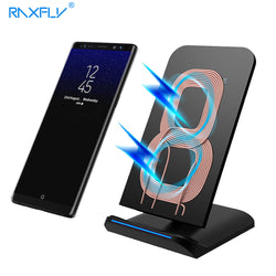 RAXFLY QI Wireless Charger For Samsung S8 Plus Galaxy Note 8 S7 S6 Edge 5V/1.8A Charging Quick Charge For iPhone 8 X Nexus 5 6