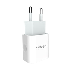 USAMS 2 Ports USB Charger 5V 2.4A totally EU/UK  Standard Mobile Phone Universal USB Travel Wall Charger for iPhone Samsung