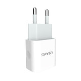 USAMS 2 Ports USB Charger 5V 2.4A totally EU/UK  Standard Mobile Phone Universal USB Travel Wall Charger for iPhone Samsung