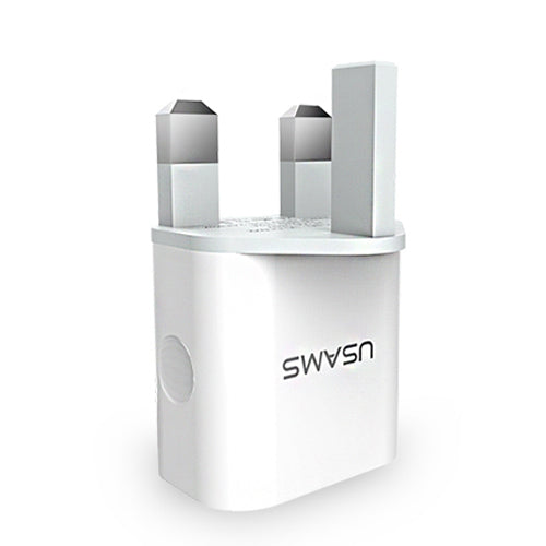 USAMS 2 Ports USB Charger 5V 2.4A totally EU/UK  Standard Mobile Phone Universal USB Travel Wall Charger for iPhone Samsung