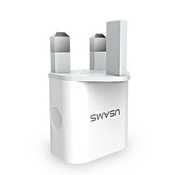 USAMS 2 Ports USB Charger 5V 2.4A totally EU/UK  Standard Mobile Phone Universal USB Travel Wall Charger for iPhone Samsung