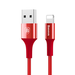 Baseus LED Lighting USB Cable For iPhone 8 6 7 Fast Charging Cable For iPhone iPad USB Charger Cable Mobile Phone Charger Cable