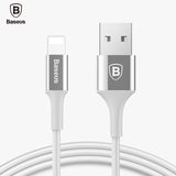 Baseus LED Light USB Cable For iPhone 8 7 6 USB Charger Cable For iPhoneX iPad Fast Charger Charging Cable 2A Mobile Phone Cable