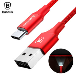 Baseus USB Type C Cable For Huawei Xiaomi MiA1 Mi5 USB Charger Cable For Samsung S8 Note 8 Mobile Phone USB-C Cable Type-C Cable