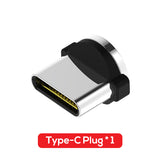 TOPK 1M LED Magnetic Cable For iPhone X 8 7 Plus iPad Air & Micro USB Cable & USB Type C Cable Nylon Braided Magnet Charger