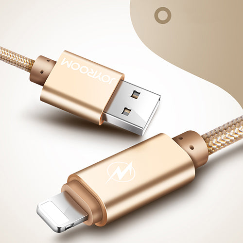 Joyroom USB Cable For iPhone 7 ios 1m 2m LED Charger Data Cable For iPhone 7 6 6S Plus 5 5S  iPad Mobile Phone Cables