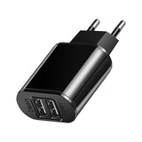 2 USB Charger 5V 2A EU Plug adapter Wall Mobile Phone Charger Portable Charge Micro Cable For Samsung Xiaomi Charging Tablet
