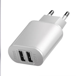 2 USB Charger 5V 2A EU Plug adapter Wall Mobile Phone Charger Portable Charge Micro Cable For Samsung Xiaomi Charging Tablet