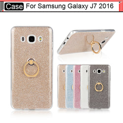 JURCHEN Case For Samsung Galaxy J7 2016 J710 J710F J7108 J7109 Soft Flash Glitter Back Cover For Samsung J7 2016 Case Silicone