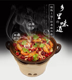 Japanese clay stone pot stove high temperature fire dry pan restaurant home Chinese household cooker Sichuan spicy hot pot